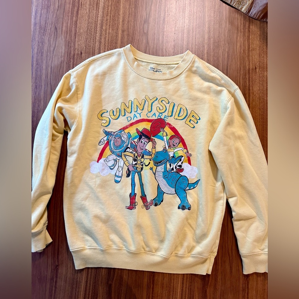Disney Toy Story sweatshirt size S yellow